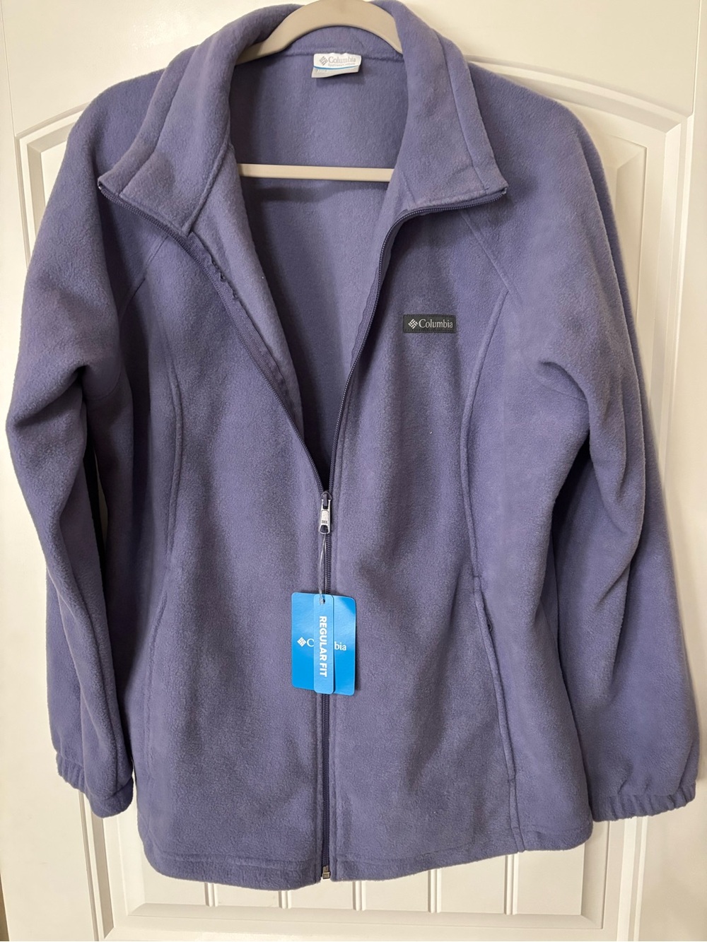 Columbia Lavender Full-Zip Utility Fleece Jacket